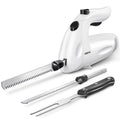 Reemix Electric Knife Set - 150W Meat & Bread Slicer with 2 Blades