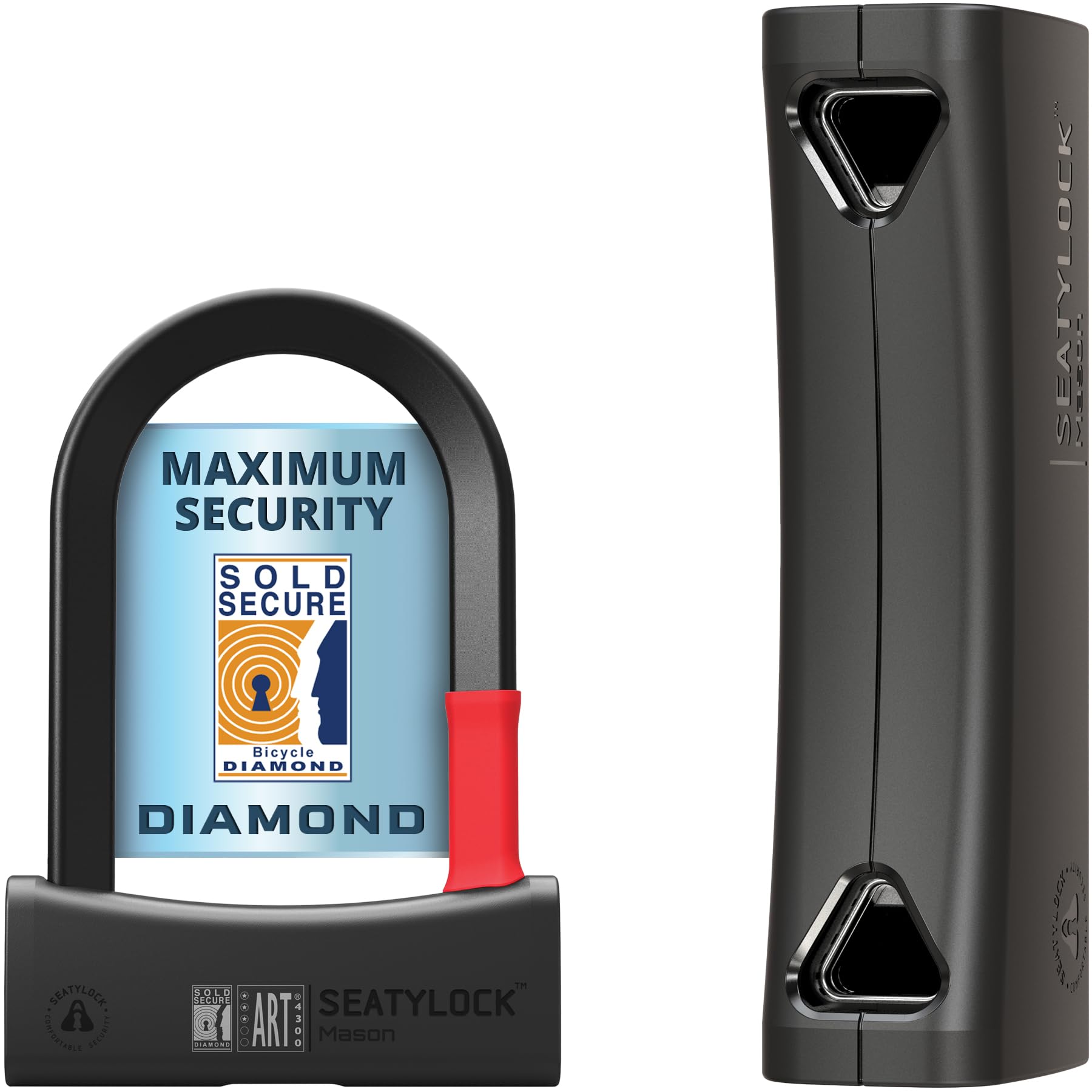 SeatyLock Mason Bike U Lock – Sold Secure Diamond Rated Heavy Duty D-Lock