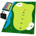 Golf Chipping Game Set – Indoor/Outdoor Training Mat with 16 Balls