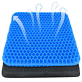 Gel Seat Cushion - Soft Sitter Honeycomb Cushions Double Thick Gel Cushion with Cloth Cover, Cooling & Ergonomic Support Pressure Cushion - image 1
