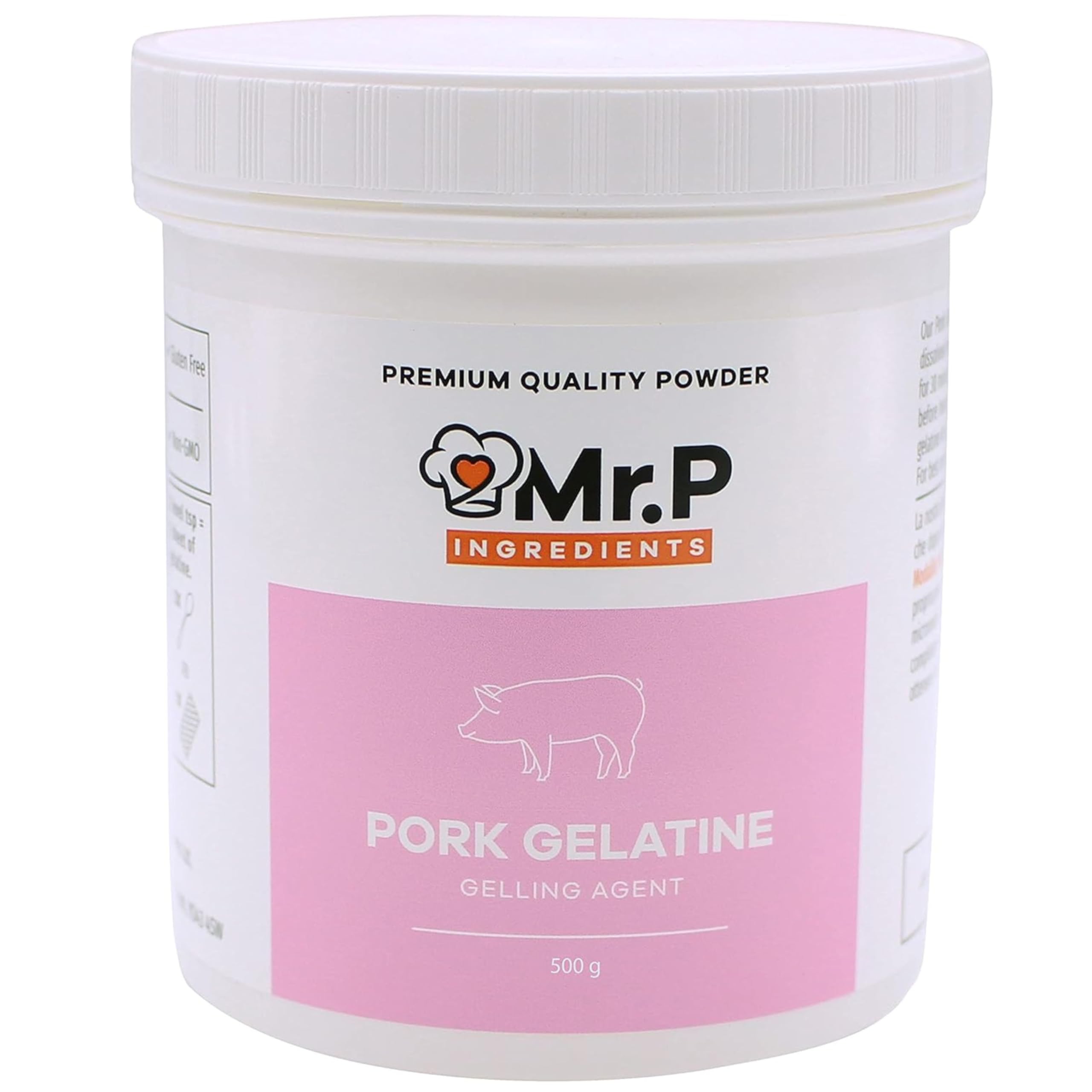 Mr.P Ingredients Pork Gelatine Powder 500g - 250 Bloom Gelling Agent