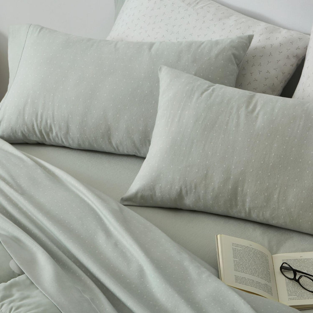 Burrito Blanco | Cotton Flannel Sheets | Bed 105 cm Design 577 | Laurel Color 105x190/200 cm.
