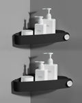 Sotfamily 2-Pack Corner Shower Caddy – Rust-Free Adhesive Storage Shelf