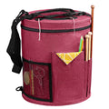 SumDirect Yarn Organizer Tote Bag – Portable Knitting Bag for Supplies, Pink