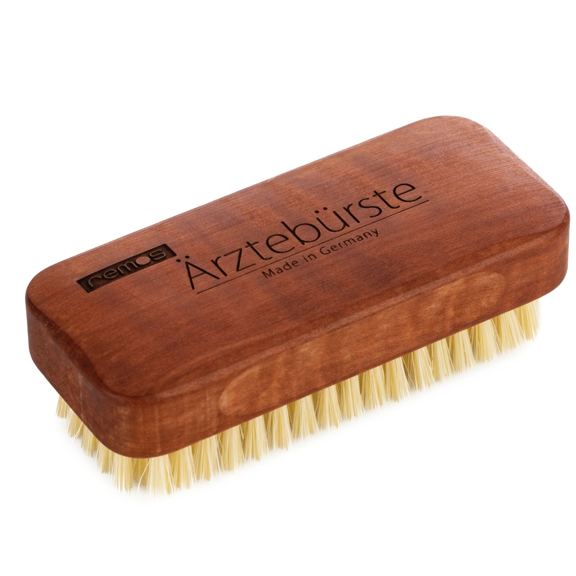 REMOS Doctor's Hand Brush – Natural Bristles & Local Pear Wood