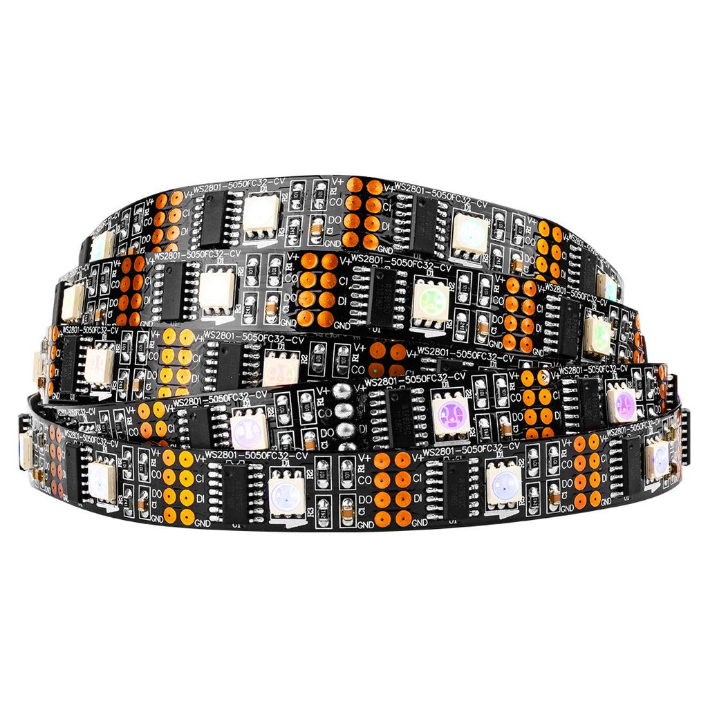 BTF-LIGHTING WS2801 Addressable RGB LED Strip | 5050 SMD 3M 9.8ft DC5V