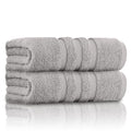 GC Gaveno Cavailia 100% Cotton Bath Towel | 550 GSM Zero Twist - Silver