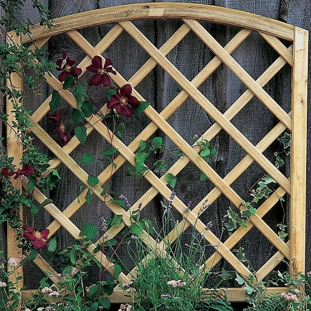 Forest Garden Toulouse Wooden Planter with Trellis - Pressure Treated