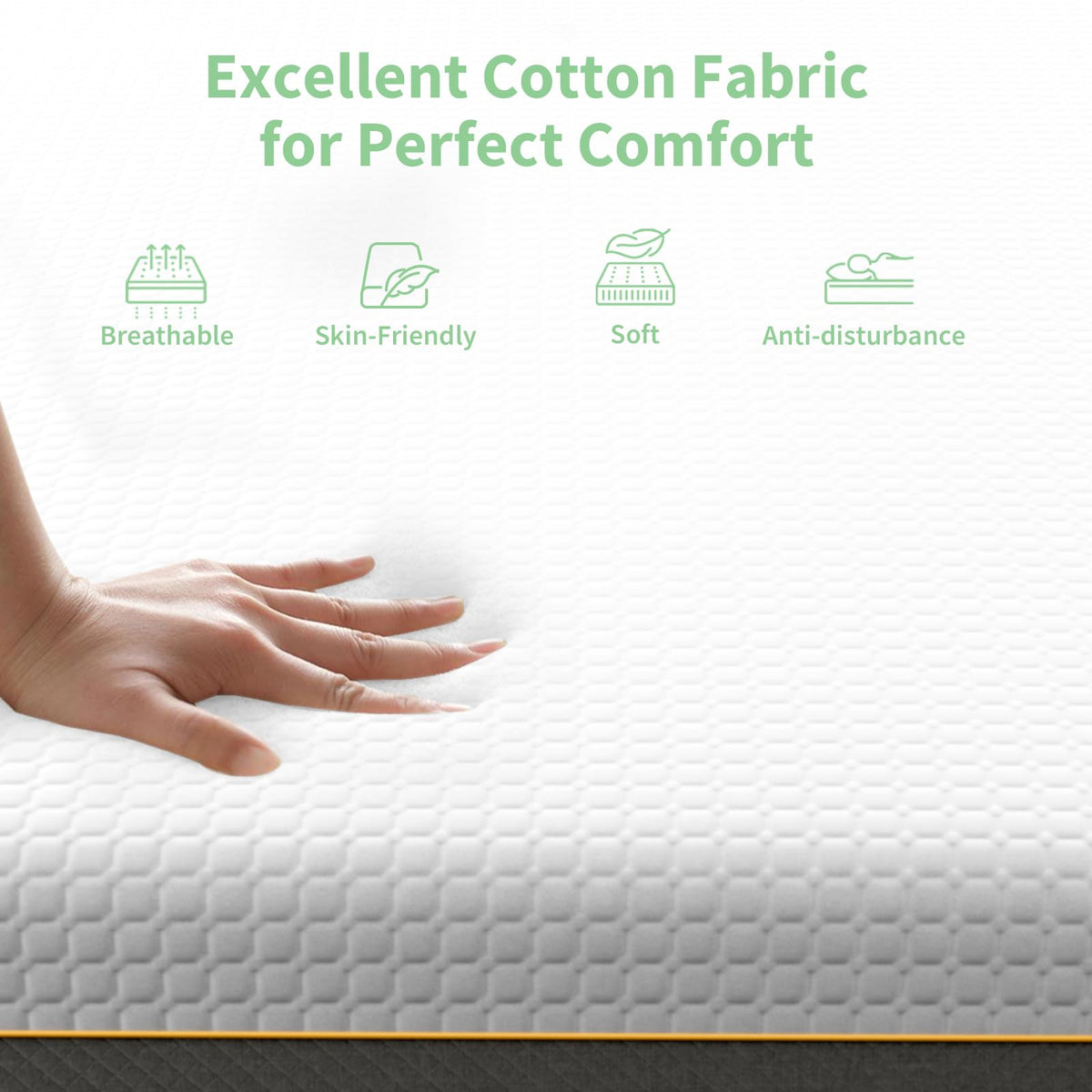 Doubleslee Memory Foam Mattress, 3FT Single Mattress, Medium, 90x190x15cm - image 4