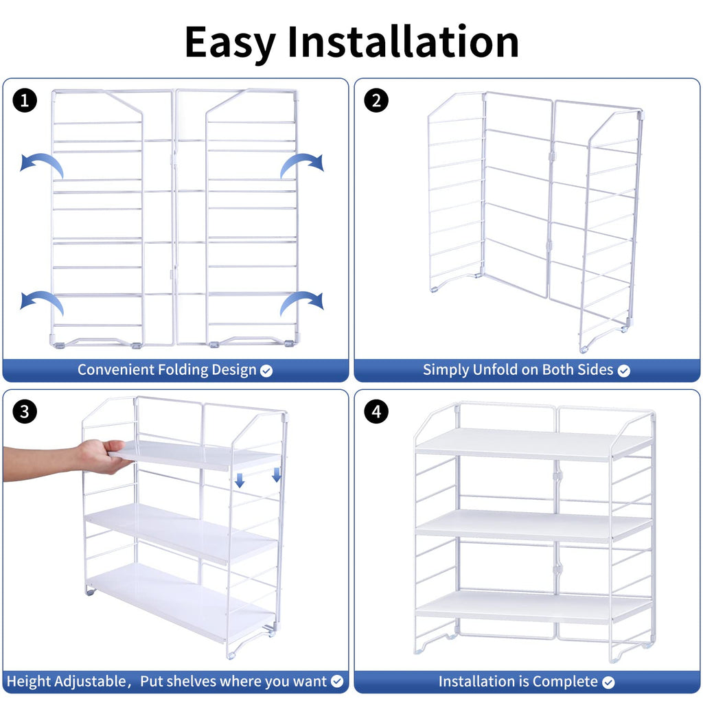 AIRUJIA 3-Tier Spice Rack Organizer – Stainless Steel Kitchen Storage Shelf