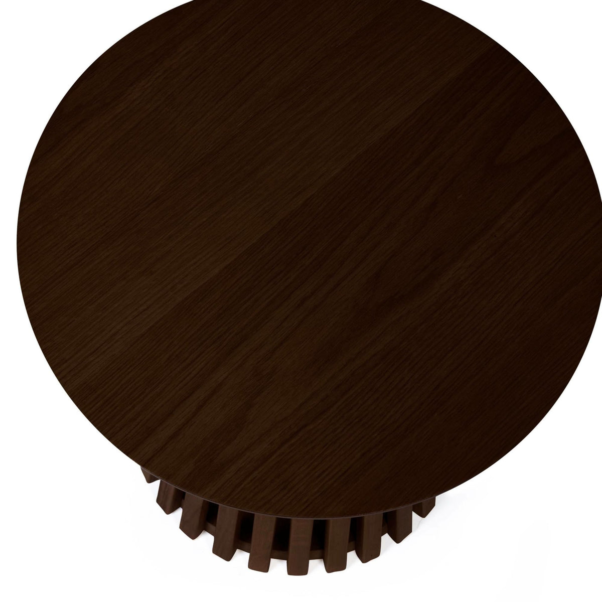Julian Bowen Ollie Slatted End Table - Cocoa Oak, Brown - H45 x W45cm - image 5