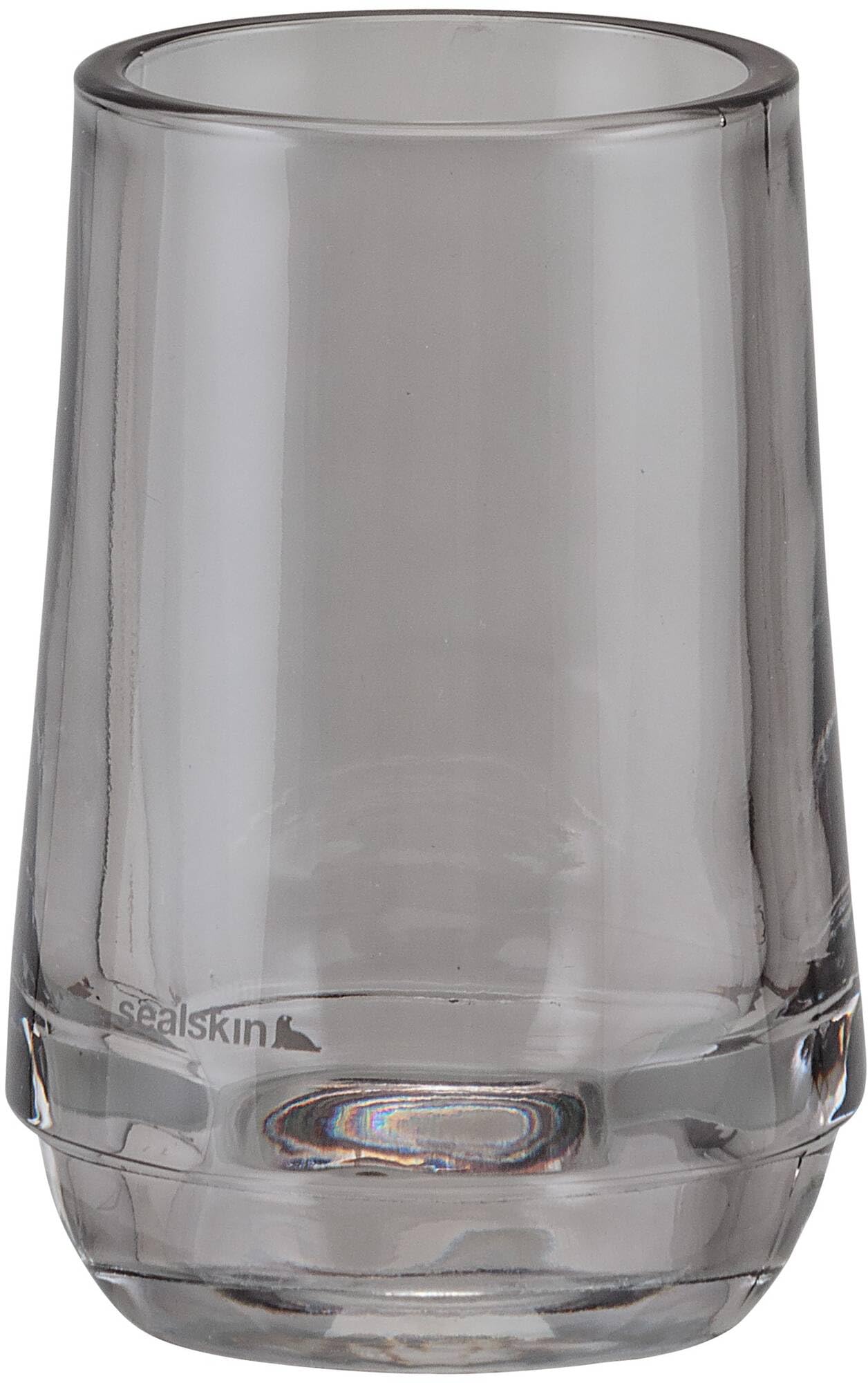 Sealskin Mood Glass Toothbrush Tumbler – Freestanding Grey Holder