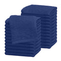 Westlane Linens 100% Cotton Face Cloths - 500 GSM Washcloths, 24 Pack
