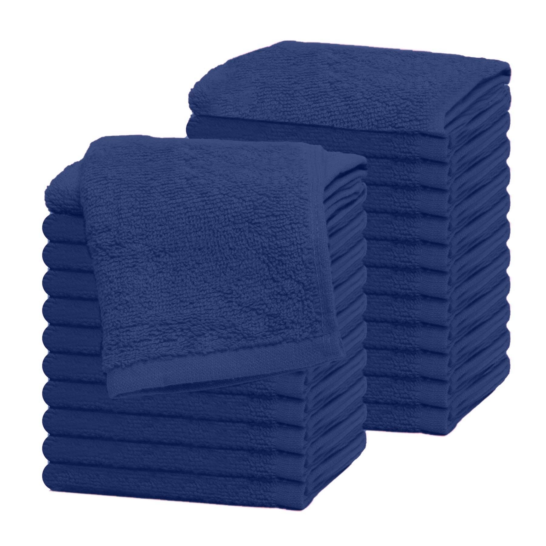 Westlane Linens 100% Cotton Face Cloths - 500 GSM Washcloths, 24 Pack