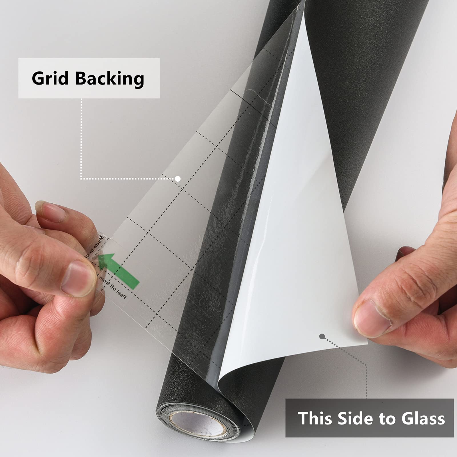 FEOMOS Total Blackout Window Film – Heat Resistant Static Cling 60x300cm