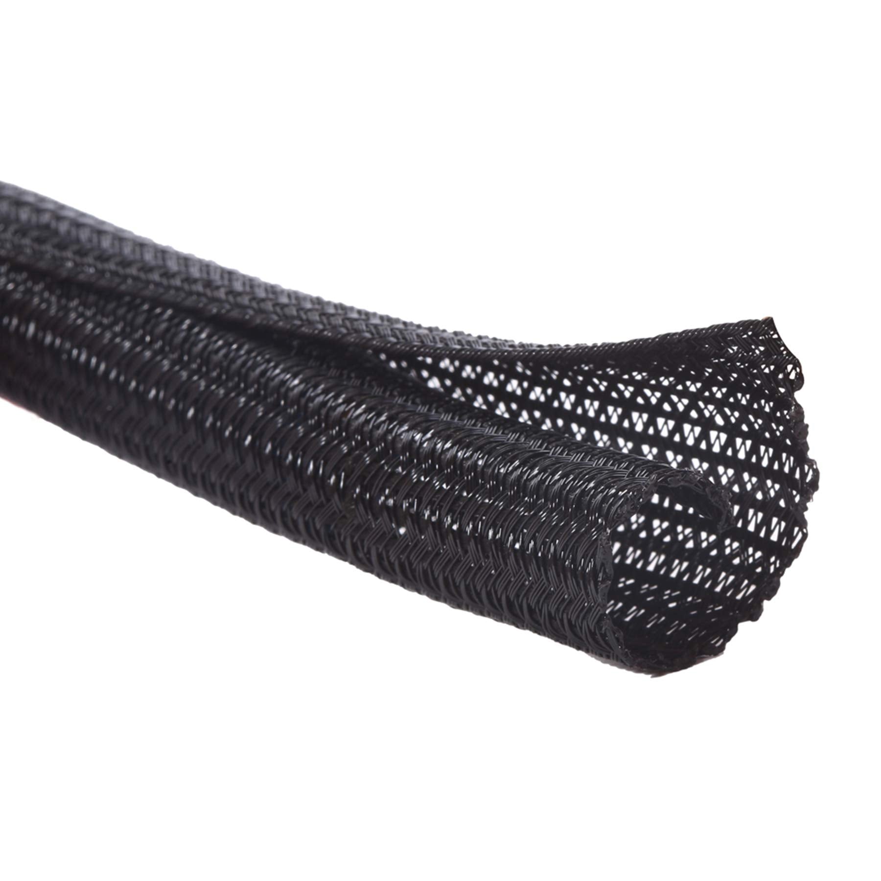 Alex Tech 1.25 inch Cord Protector - 10ft Split Wire Loom Tubing