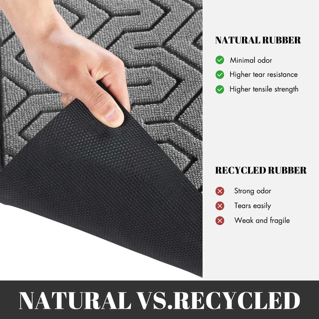 Yimobra Outdoor Door Mat – Heavy Duty Non-Slip Entry Rug, Gray, 81x120 cm