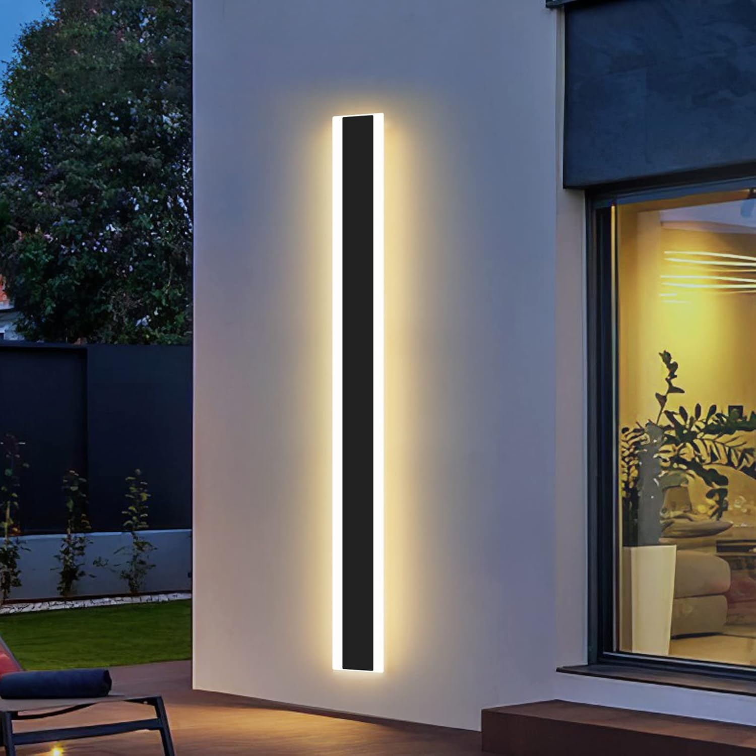 Mikeru Modern LED Outdoor Wall Light – 80cm 31W 3000K IP65 Acrylic