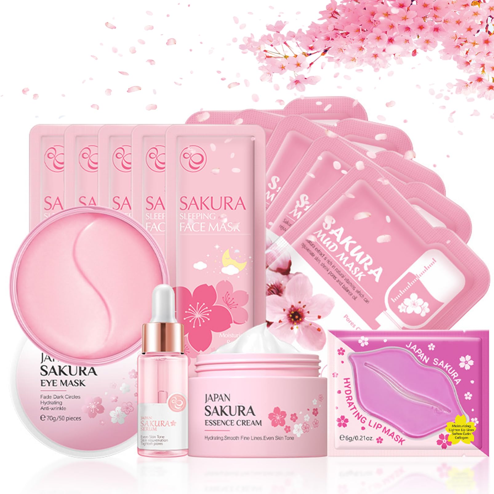 Sakura Skincare Set - 14PC Cherry Blossom Teen Beauty Kit