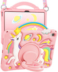 Kokaade iPad 10th Gen Case - Cute Cartoon Horse Silicone Cover with Stand