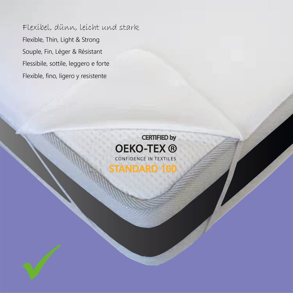 Twillie – Waterproof Mattress Protector 80 x 200 cm with 4 Elastic Bands – Oeko Tex Certified – Ultra Thin, Ultra Resistant, Ultra Soft - image 3