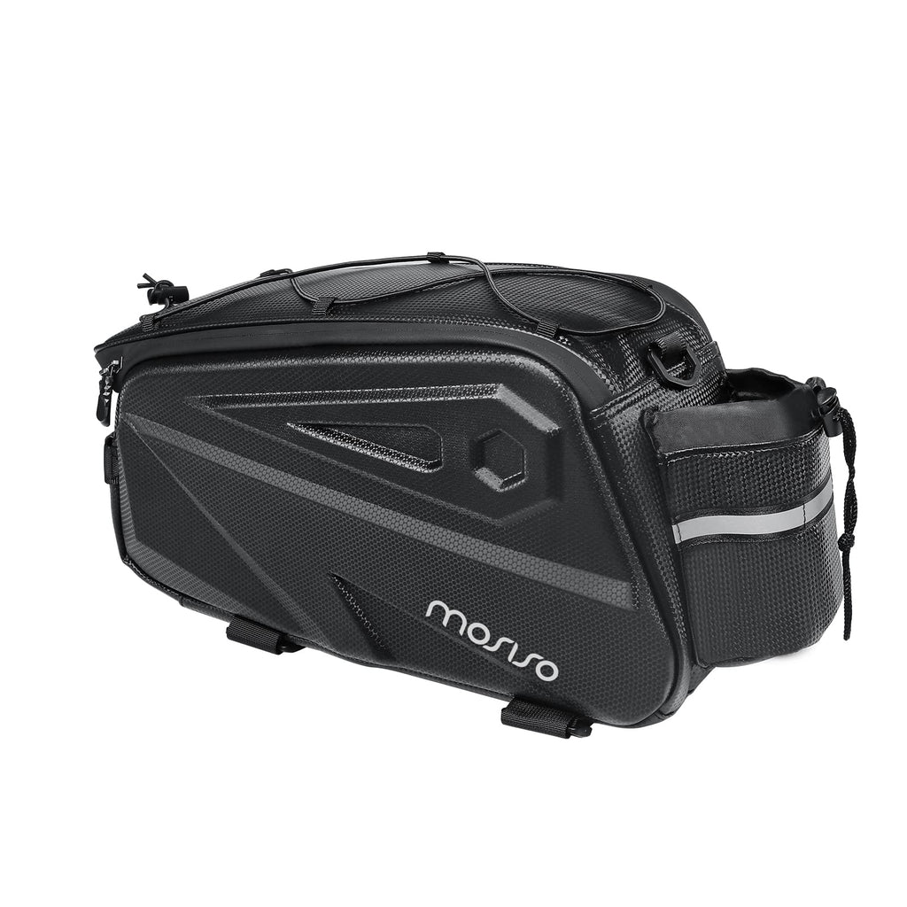 MOSISO 14L Waterproof Bike Rack Bag – EVA Rear Seat Trunk Pannier, Black