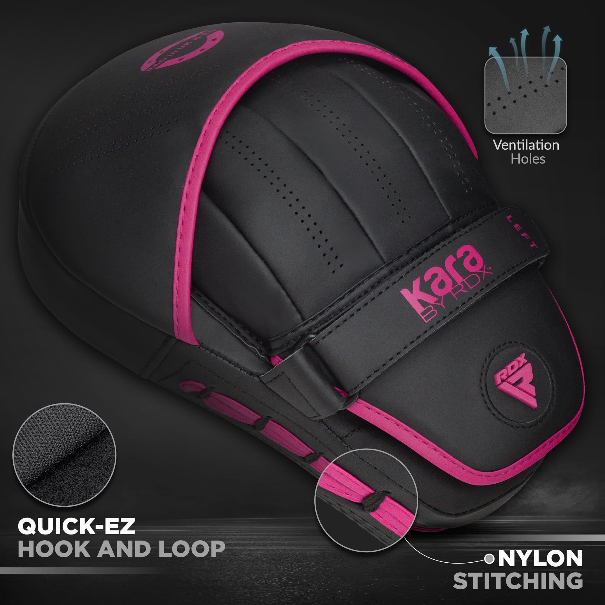RDX Maya Hide Leather Curved Focus Mitts – MMA & Boxing Training Pads
