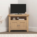 Seconique Windsor Corner Tv Unit in Natural Oak