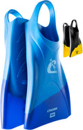 Cressi Pura Adult Swim Fins – Flexible Silicone Training Fins, Blue