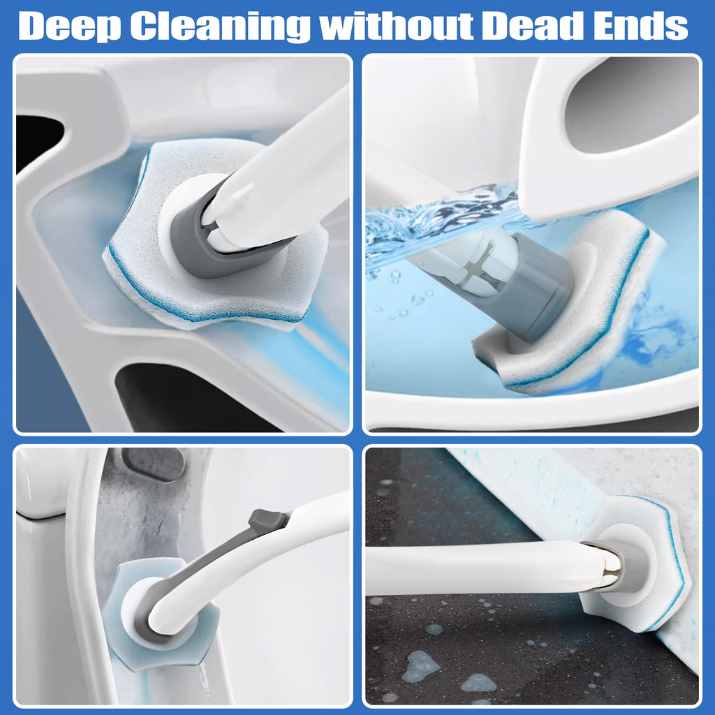 48 Pcs Disposable Toilet Brush Refills, Toilet Bowl Brush Replacement head - image 3