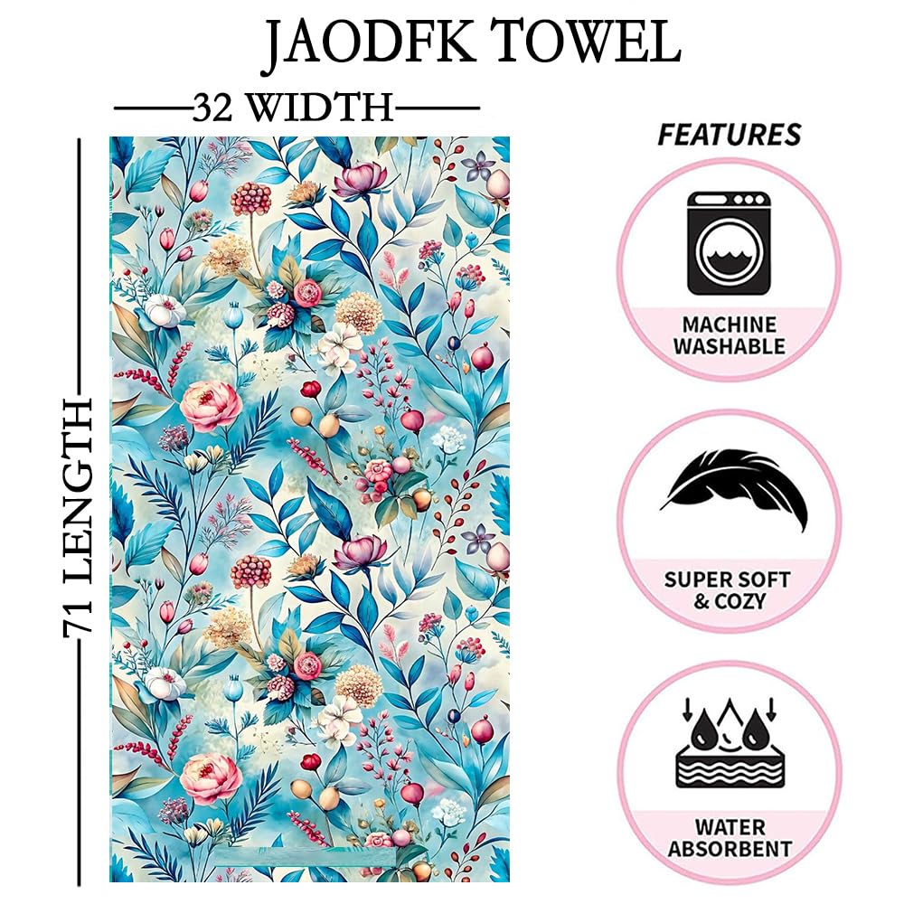 JAODFK Microfibre Beach Towel 71"X32" Quick Dry Lightweight Sand Free Extra Large Thin Towels Travel Essentials For Adults Womens Swim Bath - image 2