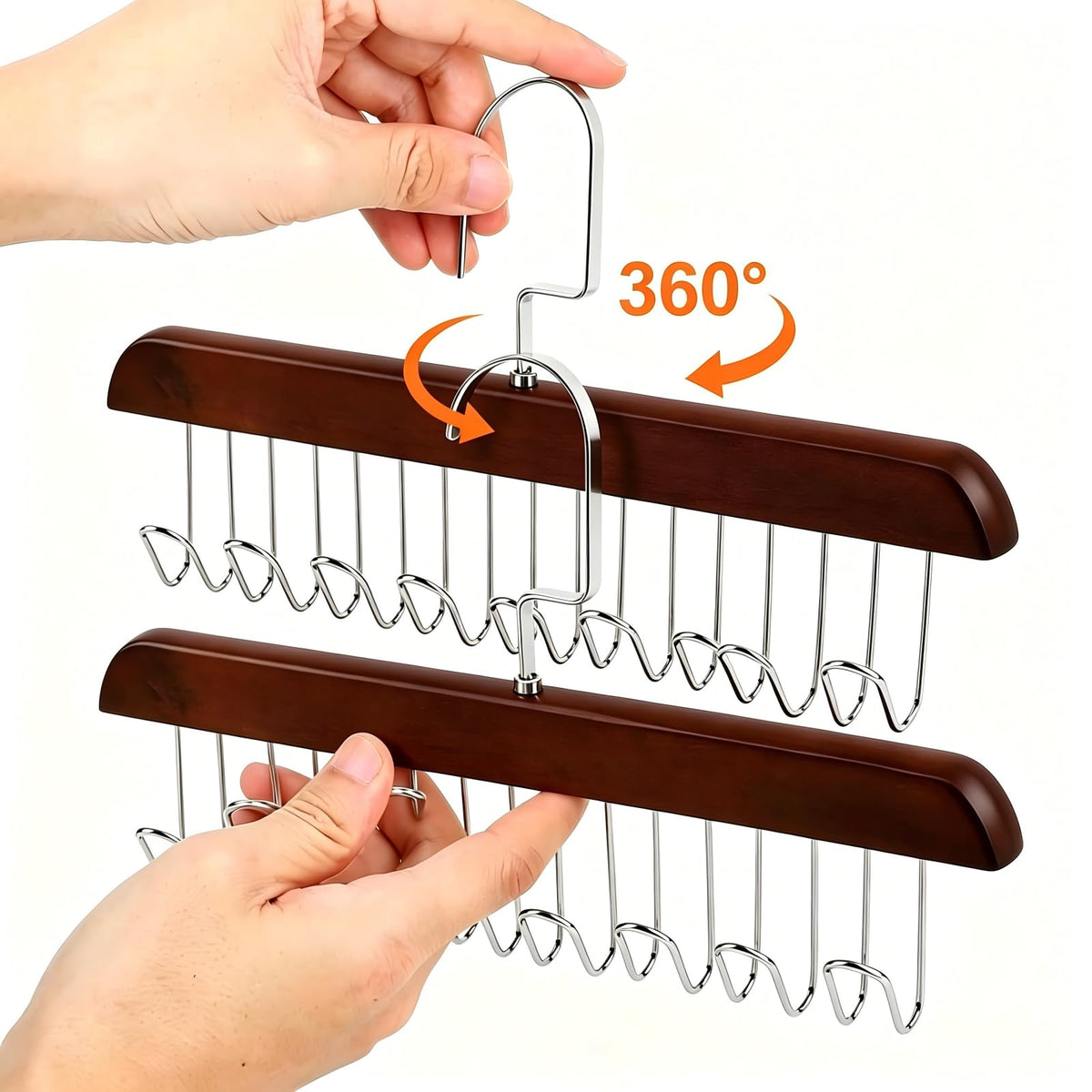 2 Pack Non-Slip Wooden Skid-Proof Belt Holder - image 3