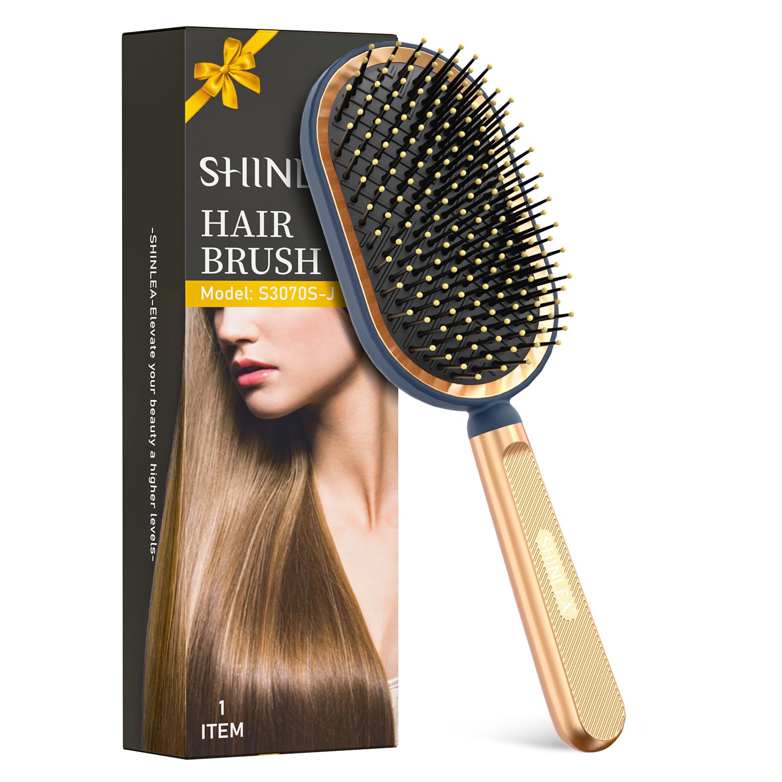 SHINLEA Large Paddle Brush – Detangling Hairbrush for Blow Drying