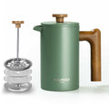 Poliviar French Press Coffee Maker – 600ml Insulated Stainless Steel