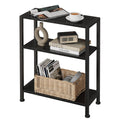 Vantimo Small Side Table, 3-Tier Thin End Table for Living Room, Narrow Bedside Table for Bedroom, Sofa, Couch Black - image 1