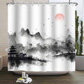Chinese Ink Landscape Shower Curtain | Waterproof Polyester