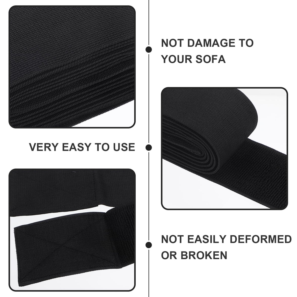 Cabilock Blockers for Under Sofa and Bed, Adjustable Under Sofa Blocker Gap Bumper to Keep Pet Things from Going Sliding Under Couch Furniture - image 2