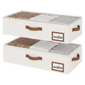 StorageWorks Underbed Storage Boxes with Lids, Under Bed Containers for Bedroom Accessories Organising Clothes Bedding - image 1