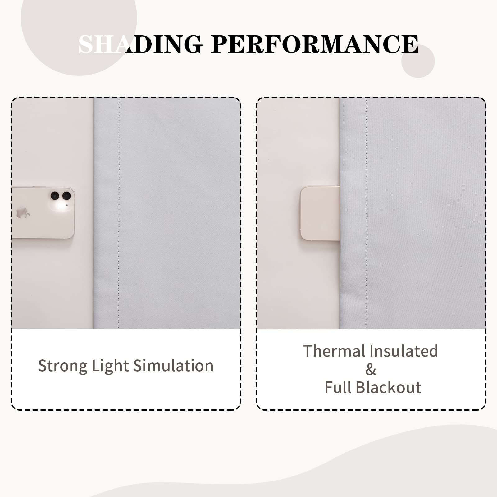 Melodieux Blackout Thermal Curtain Liners - 3 Pass Eyelet Panels, 66x54