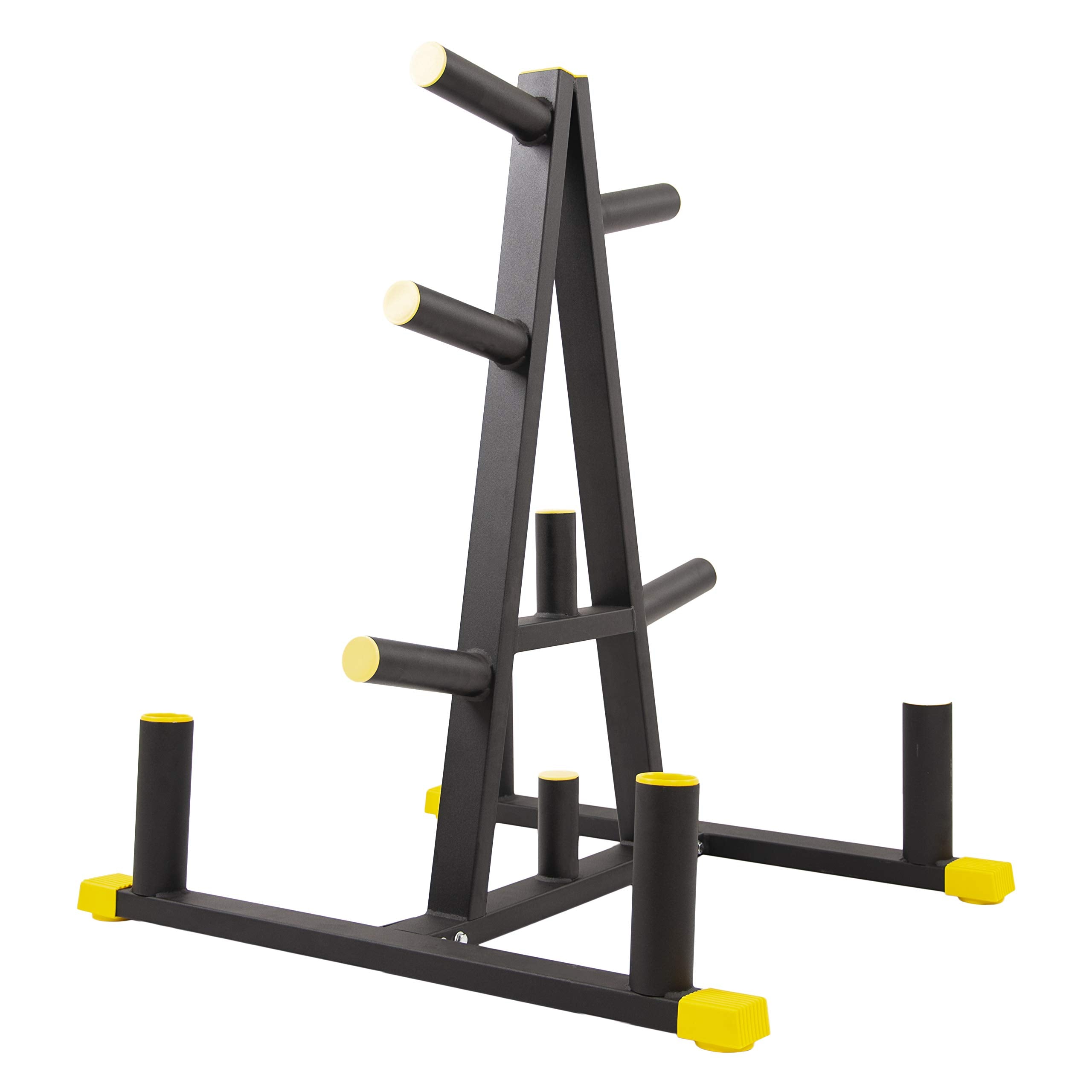 BalanceFrom Weight Plate Rack with 4 Barbell Holders - 600lb Capacity