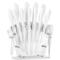 D.Perlla 16-Piece High Carbon Stainless Steel Knife Set with Stand