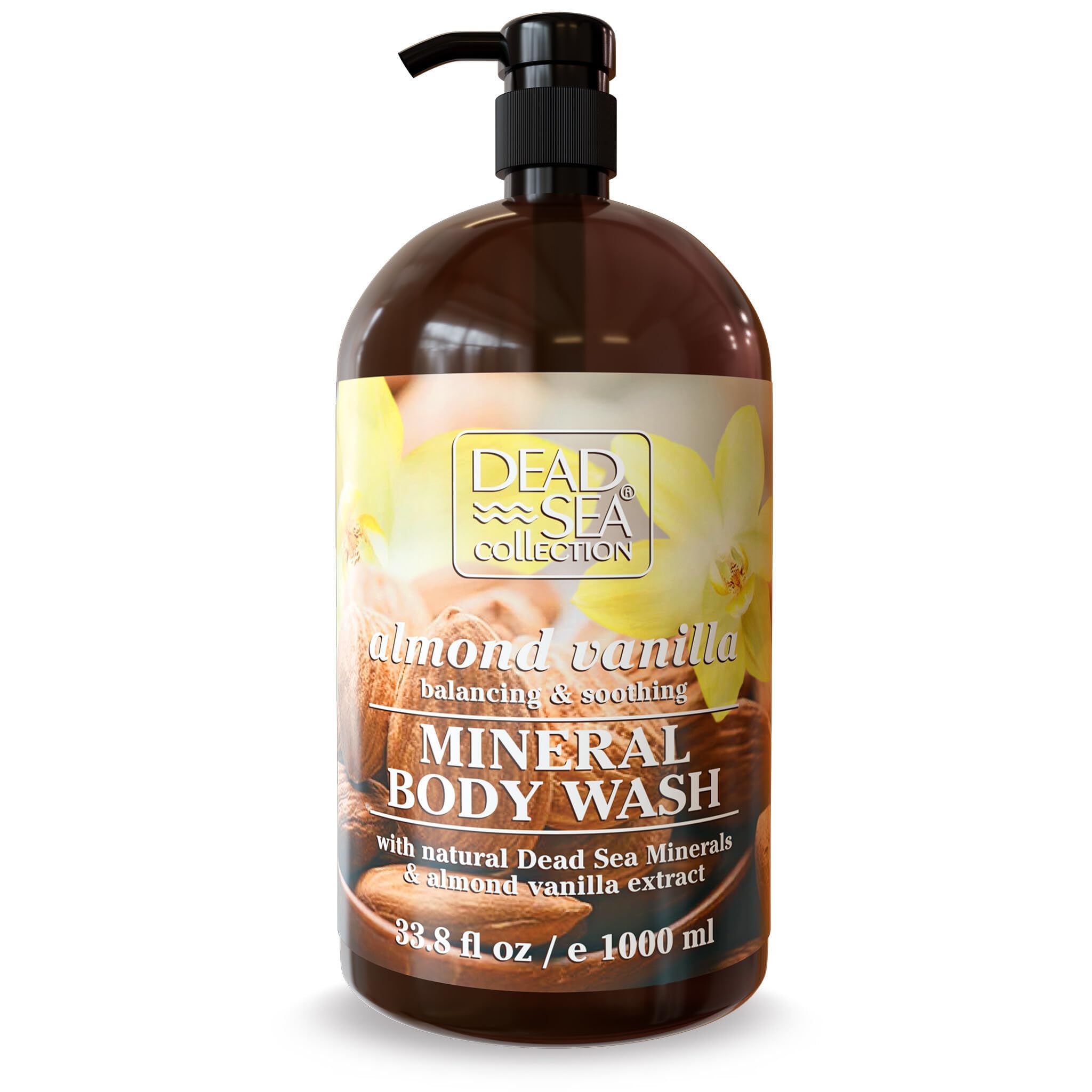 Dead Sea Collection Almond Vanilla Body Wash with Minerals - 1000ml