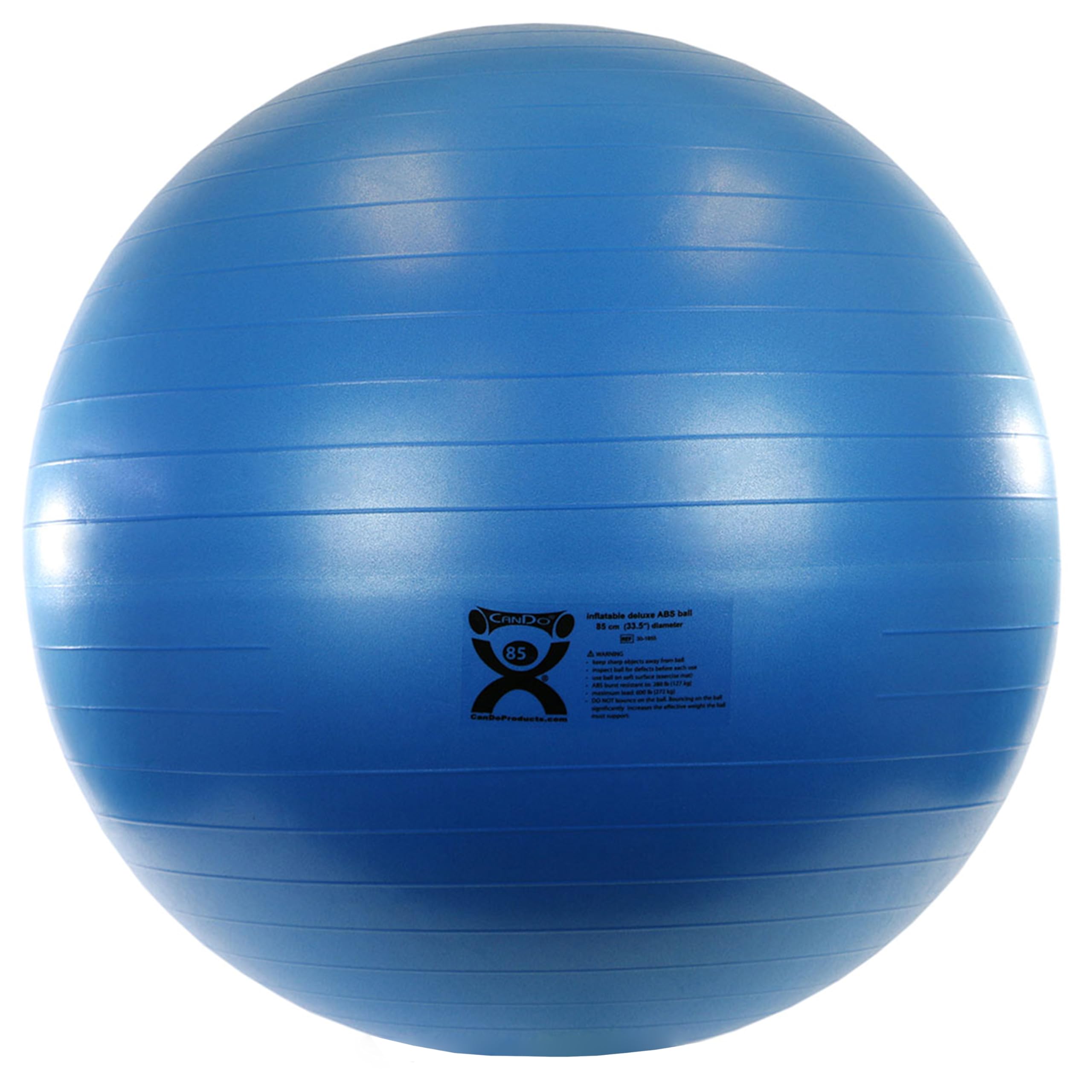 CanDo Deluxe Anti-Burst Exercise Ball – 85cm Blue Gym Yoga Ball