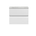Hudson Reed Urban 600mm Wall Hung Vanity Unit - Satin White & Grey
