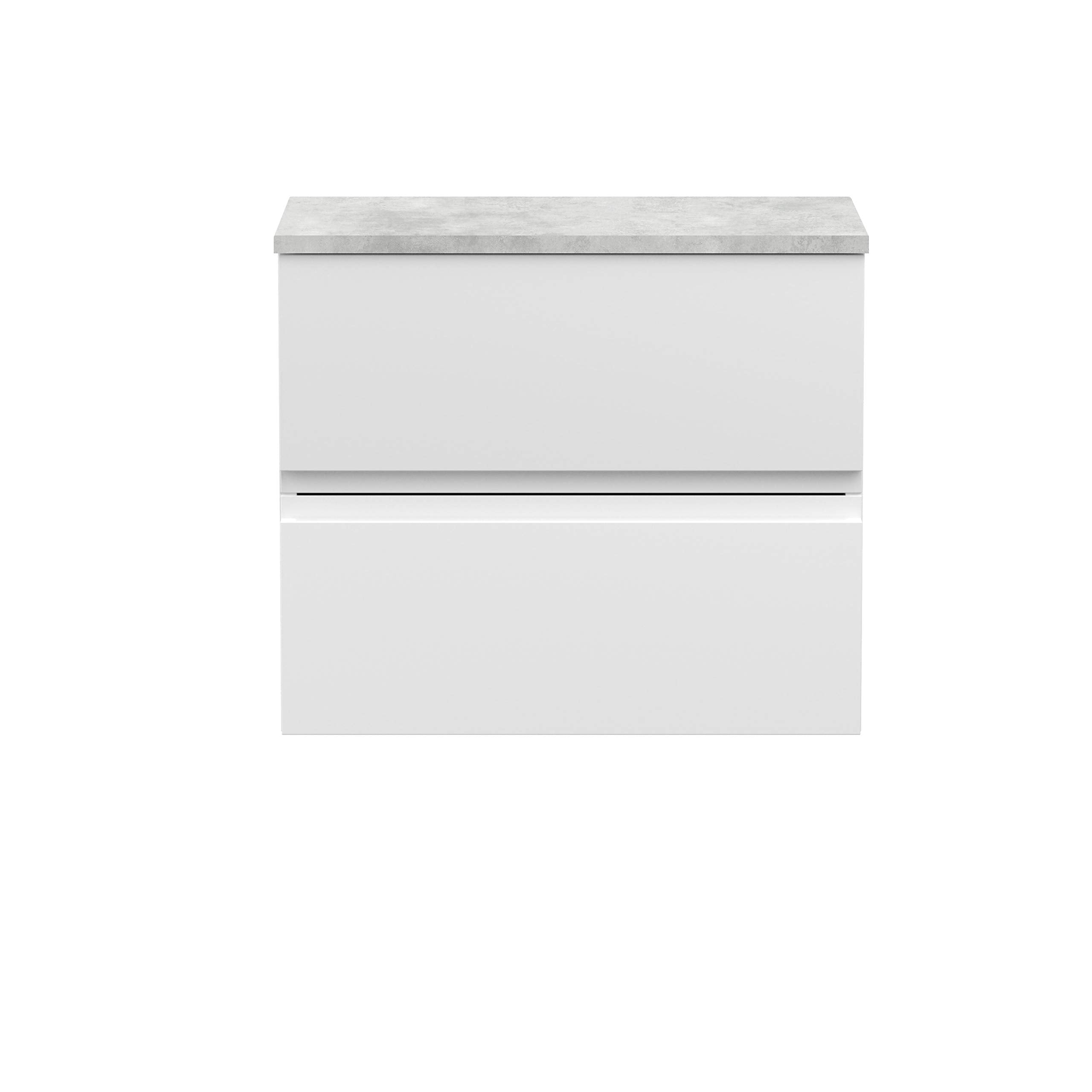 Hudson Reed Urban 600mm Wall Hung Vanity Unit - Satin White & Grey