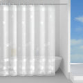 Gedy Strudel White PEVA Shower Curtain - Mold-Proof 120x200cm