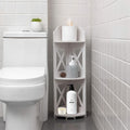 CIGAA 3-Tier Corner Shelf Stand | Waterproof Bathroom Storage Organizer