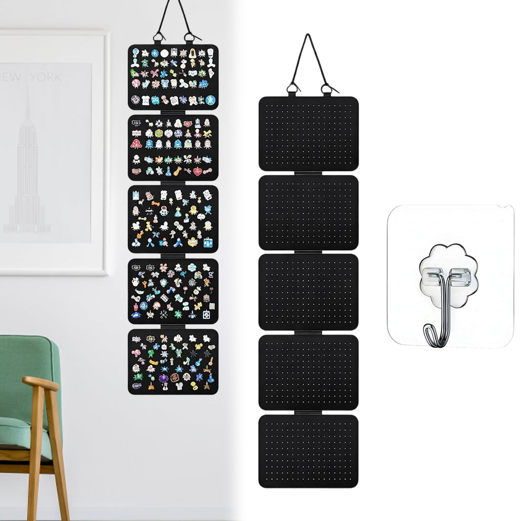 30x106cm Felt Jewelry Storage Board, Wall Mounted Pin Badge Display - image 1