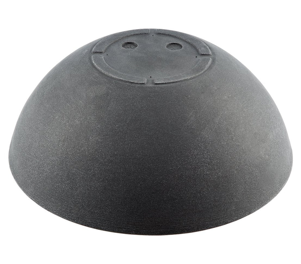 Dehner Spherical Bowl – 52cm Anthracite Frost-Resistant Plastic Planter