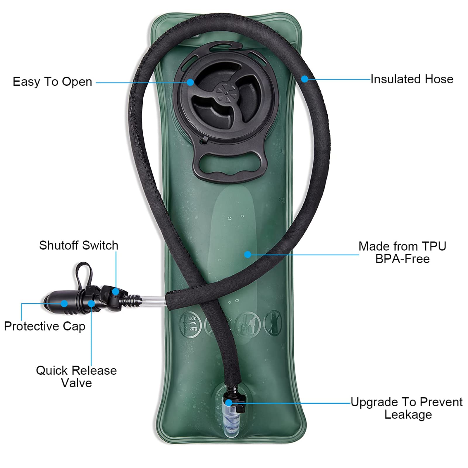 G4Free Military Hydration Backpack | 2.5L Bladder Tactical Molle Pack